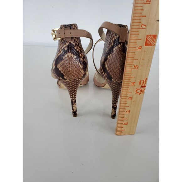 Michael Kors ALEXIA Two-Tone Strappy Pointy Toe d'Orsay Pumps Size 8.5M Heels - Picture 8 of 11